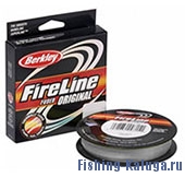Леска плетеная BERKLEY "FireLine Smoke" 0.17mm (110m)(10.2kg)(серая)